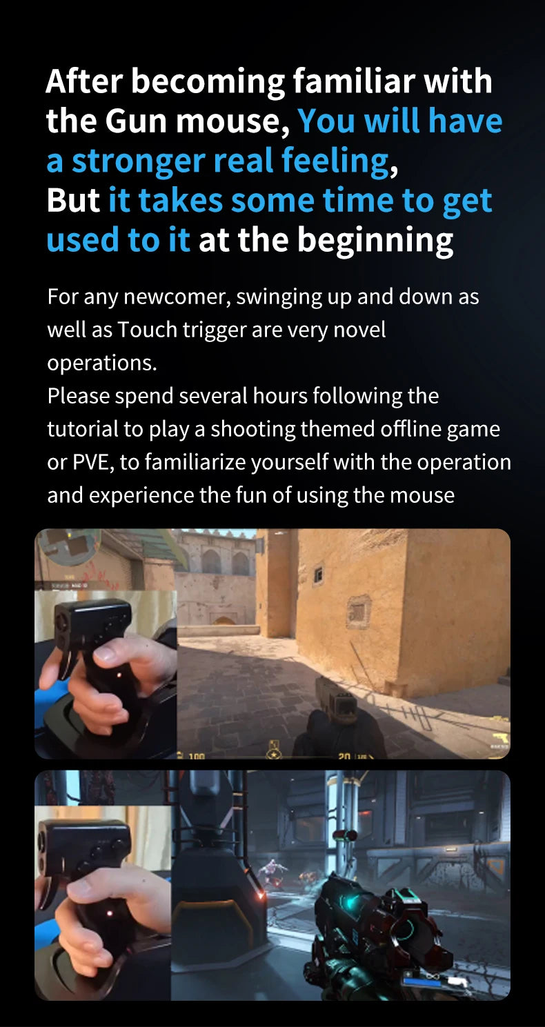 Gun Style Gaming Mouse FPS Game OrionTime L24