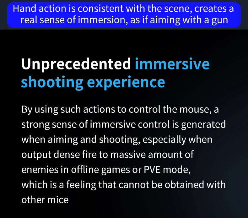 Gun Style Gaming Mouse FPS Game OrionTime L24